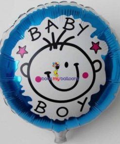 Baby Boy Round Foil