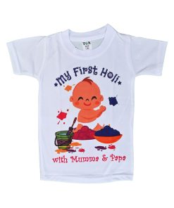 Holi T-Shirts for Kids – Printed Round Neck T-shirts for Boys & Girls (IMC4080-Holi5)