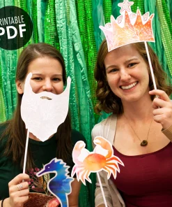 Under the Sea printable photo booth props