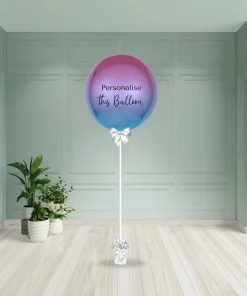 Round Large Ombre Purple Blue Balloon