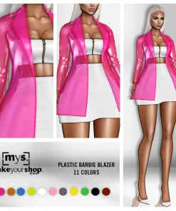 BLAZER LONG PLASTIC BARBIE-KM-04623