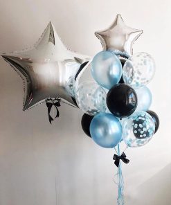 JUNIOR GENTLEMAN BOUQUET OF BALLOONS (PLEASE CONTACT US FOR PERSONALISATION ADDITIONAL FEE APPLIED)