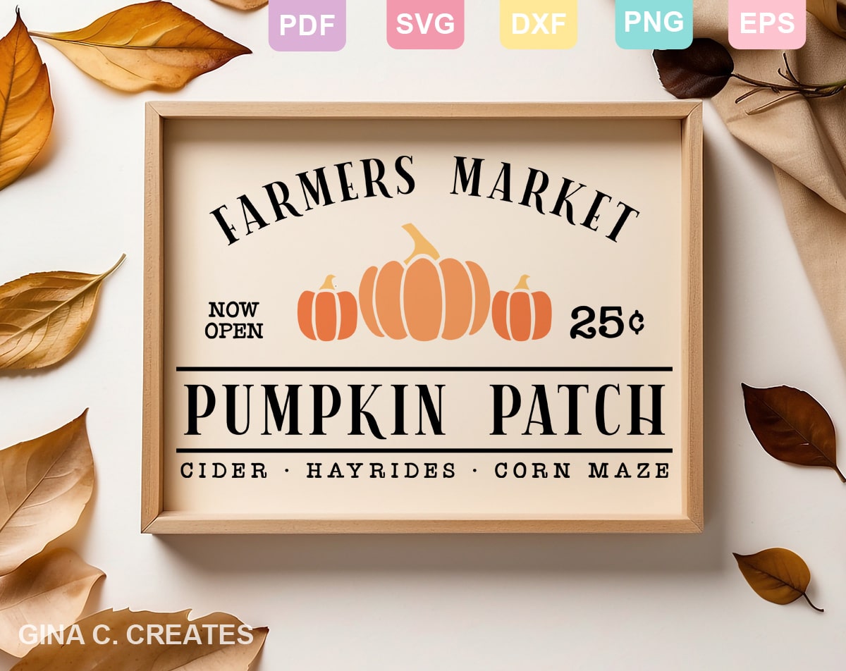 Farmers Market Pumpkin Patch SVG File - Image 3