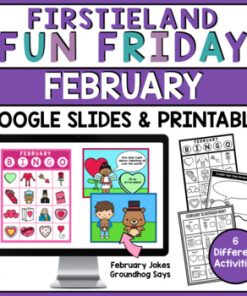 Fun Friday Activities February | Digital Games | Valentine Party First Grade
