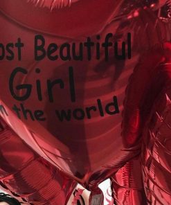 36″ Personalised Red Heart Foil